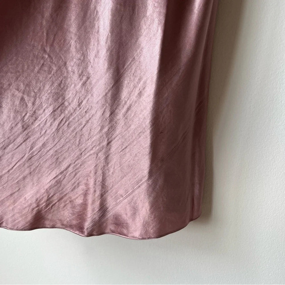 NWT Vince Satin Slip Midi Skirt in Blush Pink Size XXXL 3XL - Picture 5 of 12